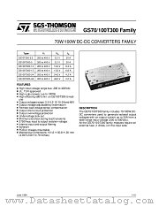 GS100T300-FAMILY datasheet pdf SGS Thomson Microelectronics