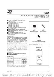 TS831 datasheet pdf SGS Thomson Microelectronics