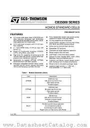 CB35000-SERIES datasheet pdf SGS Thomson Microelectronics