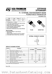 STP2NA50 datasheet pdf SGS Thomson Microelectronics