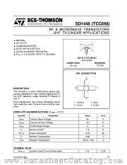 TCC598 datasheet pdf SGS Thomson Microelectronics