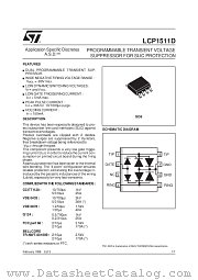 LCP1511D datasheet pdf SGS Thomson Microelectronics