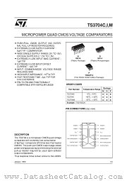 TS3704C datasheet pdf SGS Thomson Microelectronics