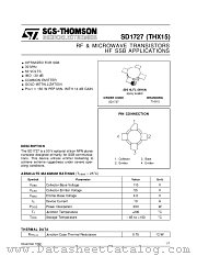 THX15 datasheet pdf SGS Thomson Microelectronics