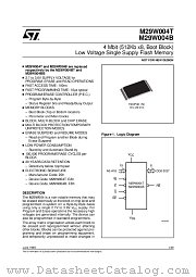 M29W004B datasheet pdf SGS Thomson Microelectronics