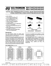M74HC245 datasheet pdf SGS Thomson Microelectronics