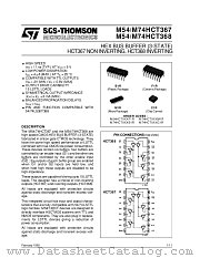 M74HCT367 datasheet pdf SGS Thomson Microelectronics