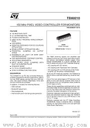 TDA9210 datasheet pdf SGS Thomson Microelectronics