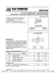 MSC82302 datasheet pdf SGS Thomson Microelectronics