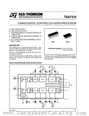 TDA7319 datasheet pdf SGS Thomson Microelectronics
