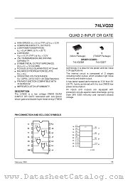 74LVQ32 datasheet pdf SGS Thomson Microelectronics