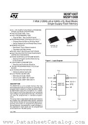 M29F100B datasheet pdf SGS Thomson Microelectronics