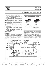 L4981A datasheet pdf SGS Thomson Microelectronics
