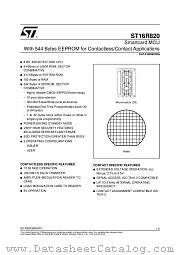 ST16R820 datasheet pdf SGS Thomson Microelectronics