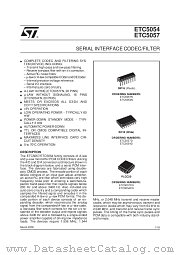 ETC5057 datasheet pdf SGS Thomson Microelectronics