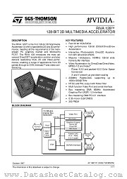 RIVA-128 datasheet pdf SGS Thomson Microelectronics