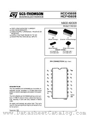 HCF4560B datasheet pdf SGS Thomson Microelectronics