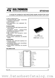 STV5744A datasheet pdf SGS Thomson Microelectronics