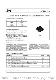 STTA212S datasheet pdf SGS Thomson Microelectronics