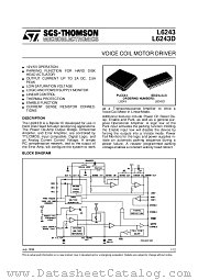 L6243D datasheet pdf SGS Thomson Microelectronics