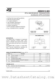 AM80912-085 datasheet pdf SGS Thomson Microelectronics