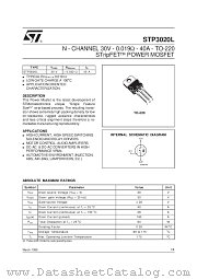STP3020L datasheet pdf SGS Thomson Microelectronics