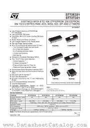 ST72T331 datasheet pdf SGS Thomson Microelectronics