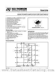 TDA7370 datasheet pdf SGS Thomson Microelectronics