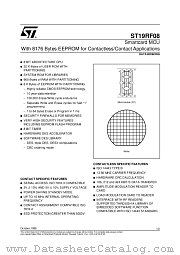 ST19RF08 datasheet pdf SGS Thomson Microelectronics