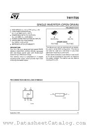 74V1T05 datasheet pdf SGS Thomson Microelectronics