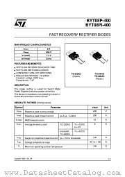 BYT08P-400 datasheet pdf SGS Thomson Microelectronics