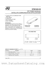 STM1645-30 datasheet pdf SGS Thomson Microelectronics