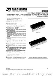 ST9294 datasheet pdf SGS Thomson Microelectronics