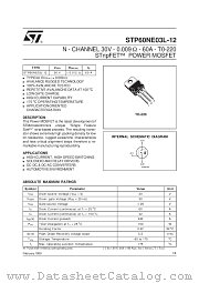 STP60NE03L-12 datasheet pdf SGS Thomson Microelectronics