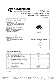 STN2N10L datasheet pdf SGS Thomson Microelectronics