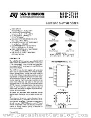 M74HCT164 datasheet pdf SGS Thomson Microelectronics