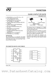 74VHCT32A datasheet pdf SGS Thomson Microelectronics