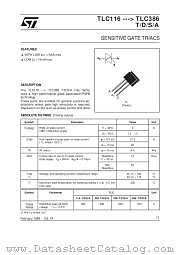 TLC386A datasheet pdf SGS Thomson Microelectronics