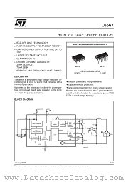 L6567 datasheet pdf SGS Thomson Microelectronics