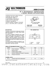 AM81214-030 datasheet pdf SGS Thomson Microelectronics