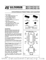 M74HC161 datasheet pdf SGS Thomson Microelectronics
