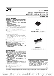 STLC5412 datasheet pdf SGS Thomson Microelectronics