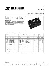 GS1T5-5 datasheet pdf SGS Thomson Microelectronics