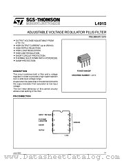 L4915 datasheet pdf SGS Thomson Microelectronics