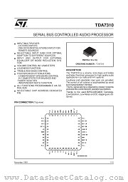 TDA7310 datasheet pdf SGS Thomson Microelectronics