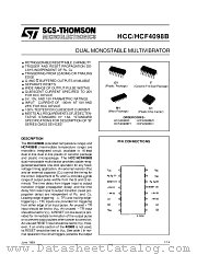 HCC4098B datasheet pdf SGS Thomson Microelectronics