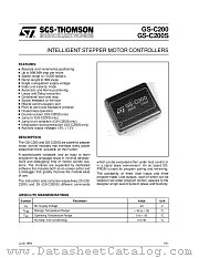 GS-C200S datasheet pdf SGS Thomson Microelectronics