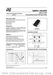 EMIF01-10018W5 datasheet pdf SGS Thomson Microelectronics