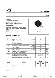 TN2540-G datasheet pdf SGS Thomson Microelectronics