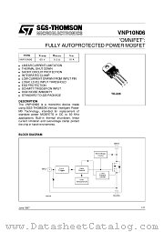 VNP10N06 datasheet pdf SGS Thomson Microelectronics